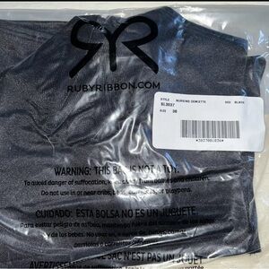 RUBY RIBBON🎀 Black Nursing Demiette Bra sz 36 NEW!